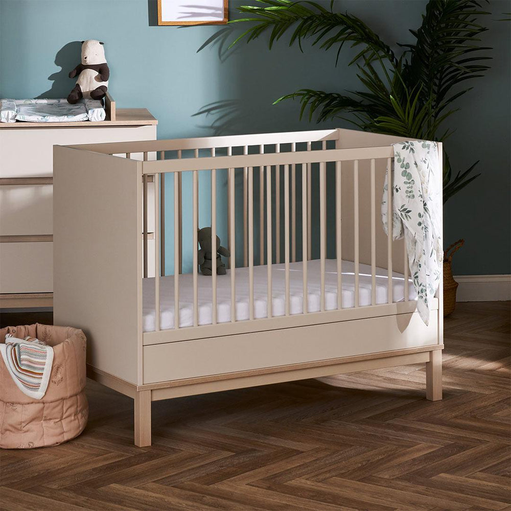 Obaby Astrid Mini Cot Bed - Satin-Cot Beds-Satin-No Mattress | Natural Baby Shower