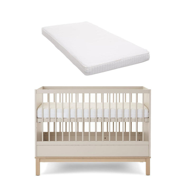 Obaby Astrid Mini Cot Bed - Satin-Cot Beds-Satin-Moisure Management Mattress | Natural Baby Shower