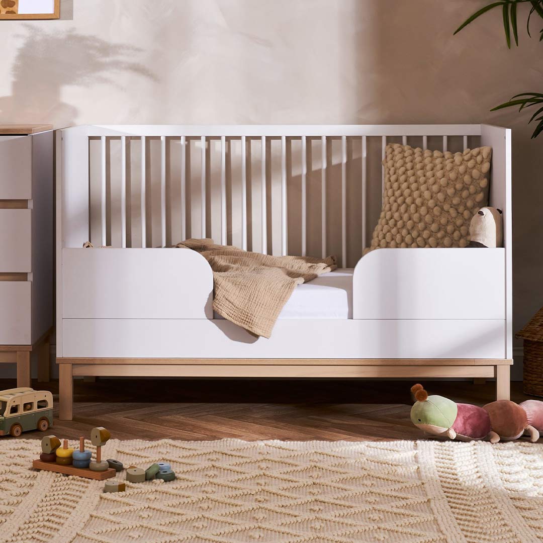 Obaby Astrid Mini 3 Piece Room Set - White-Nursery Sets-White-No Mattress | Natural Baby Shower