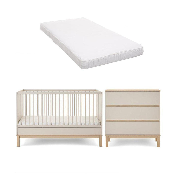 Obaby Astrid 2 Piece Room Set - Satin-Nursery Sets-Satin-Moisture Management Mattress | Natural Baby Shower