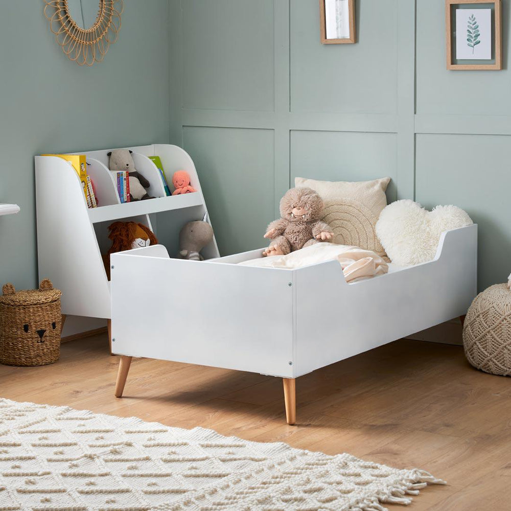 Obaby Maya Single Bed - White + Natural-Junior Beds- | Natural Baby Shower