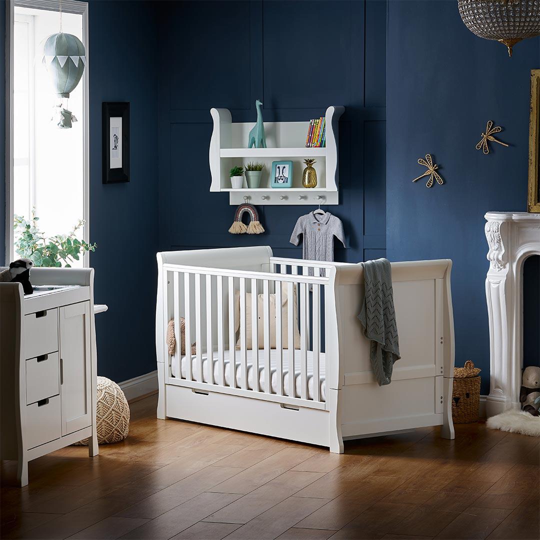 Obaby Stamford Classic 2 Piece Room Set - White-Nursery Sets- | Natural Baby Shower