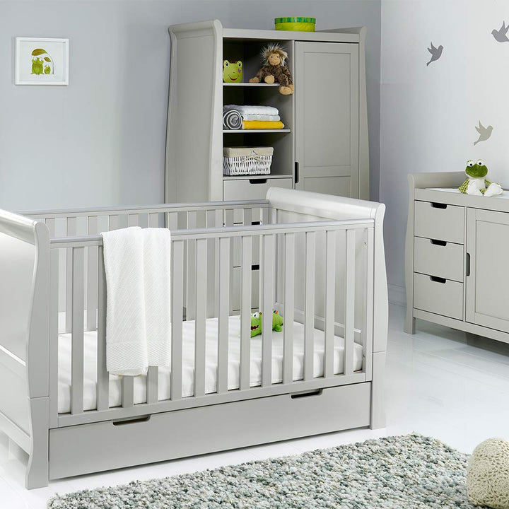 Obaby Stamford Classic 3 Piece Room Set - Warm Grey-Nursery Sets- | Natural Baby Shower