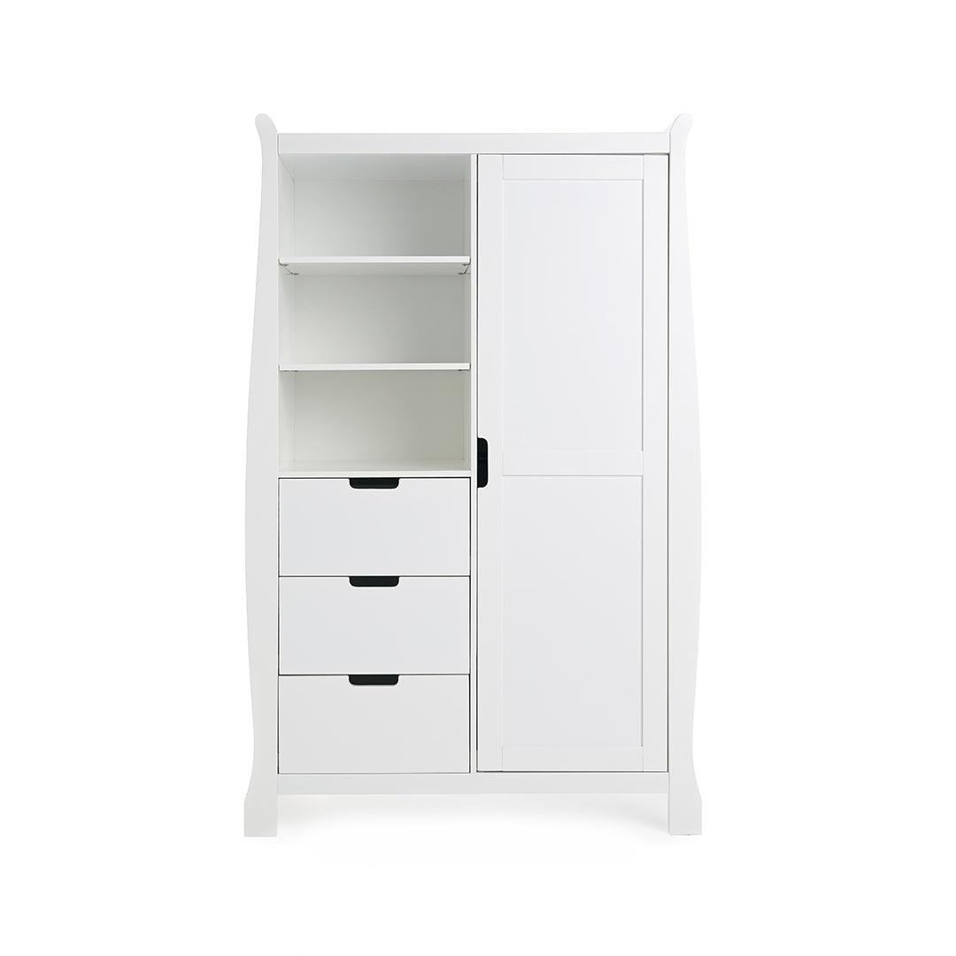 Obaby Stamford Double Wardrobe - White-Wardrobes- | Natural Baby Shower