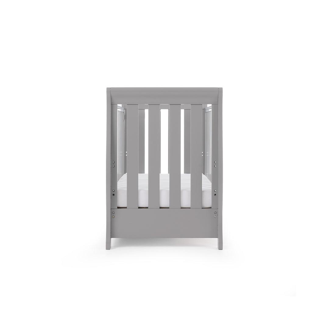 Obaby Stamford Mini Cot Bed - Warm Grey-Cot Beds-No Extras- | Natural Baby Shower