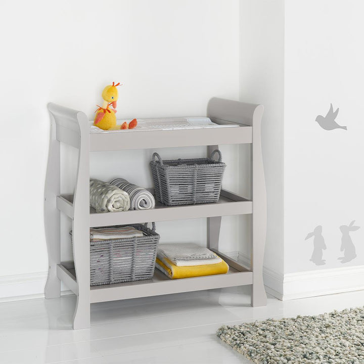 Obaby Stamford Open Changing Unit - Warm Grey-Changing Units- | Natural Baby Shower