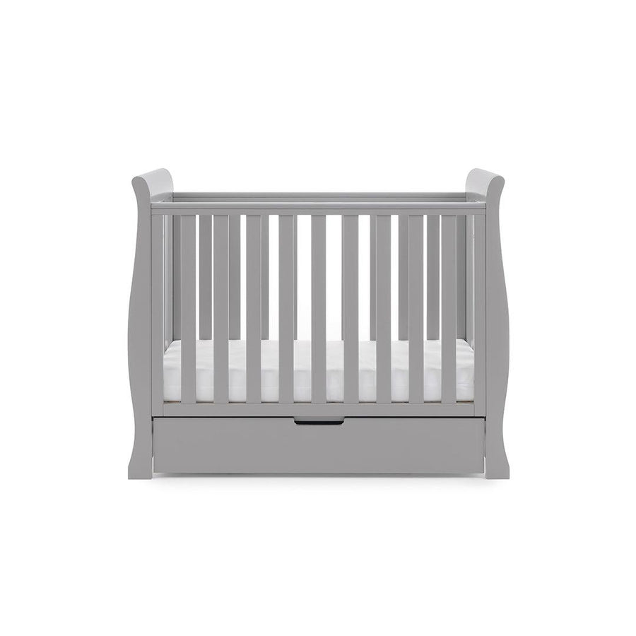 Obaby Stamford Space Saver Cot - Warm Grey-Cots-No Extras- | Natural Baby Shower