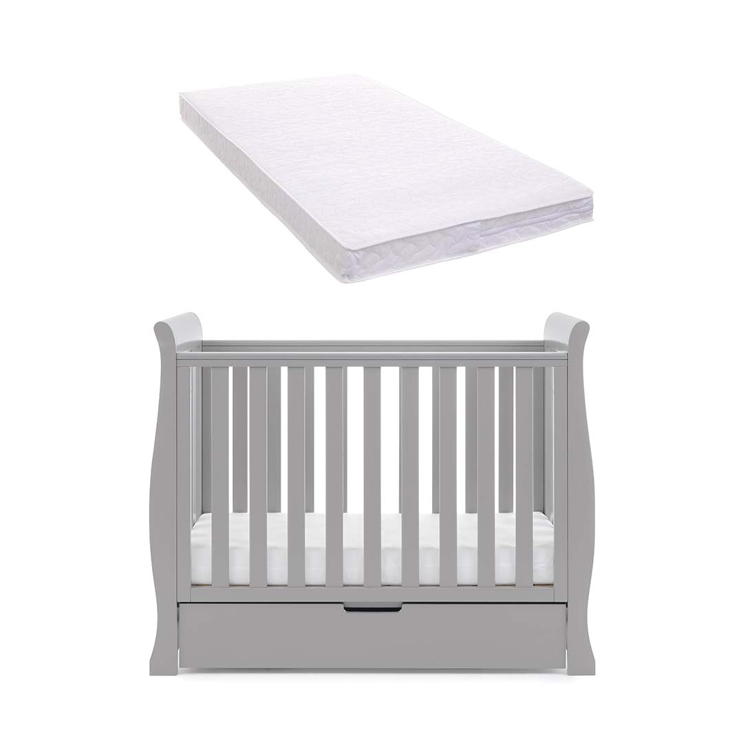 Obaby Stamford Space Saver Cot Warm Grey