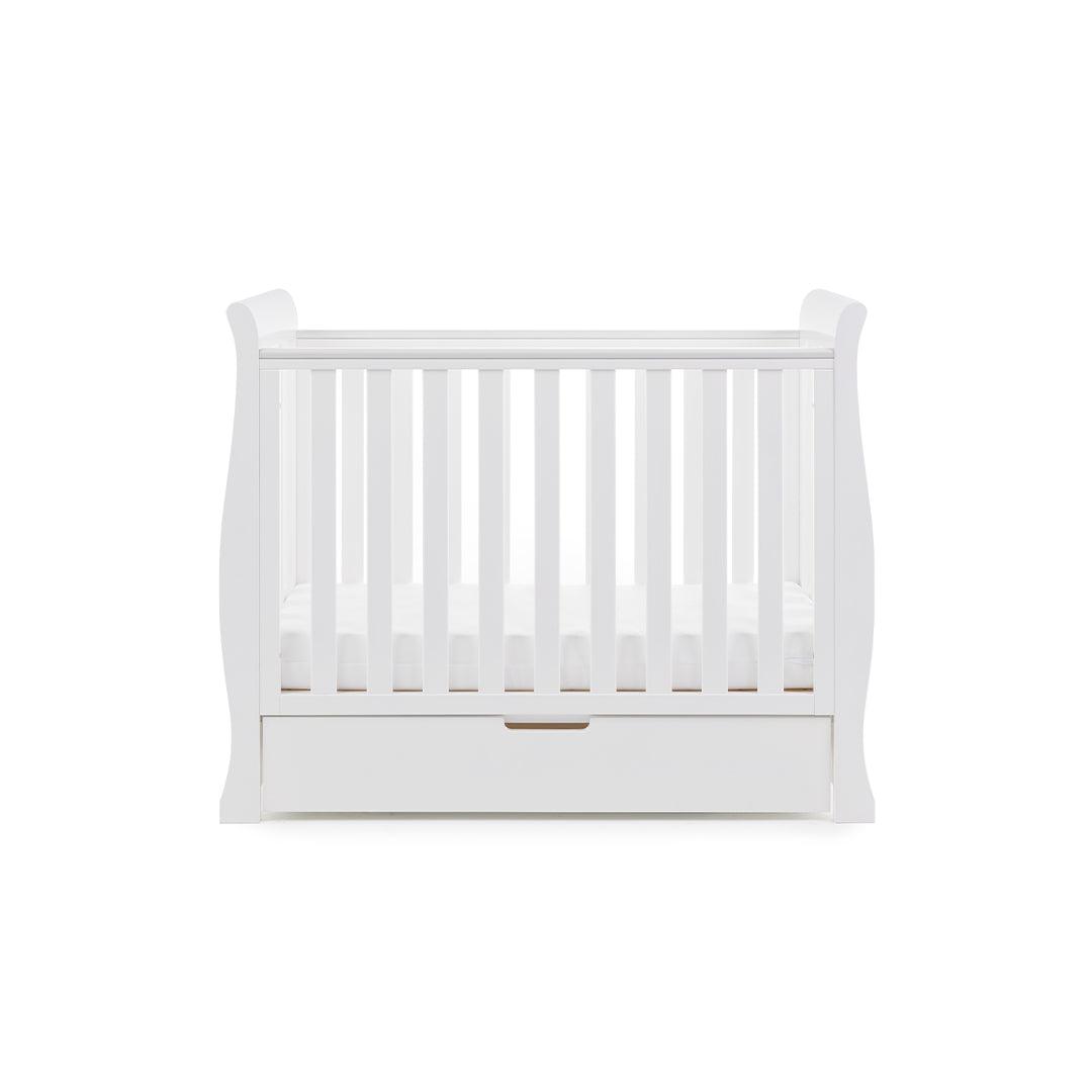 Obaby Stamford Space Saver Cot - White-Cots-No Extras- | Natural Baby Shower