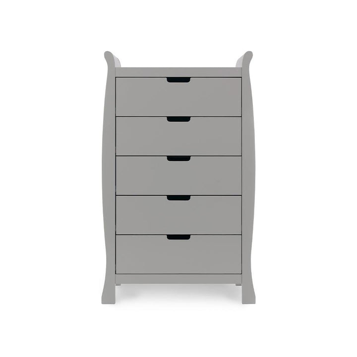 Obaby Stamford Tall Chest Of Drawers - Warm Grey-Changing Units- | Natural Baby Shower