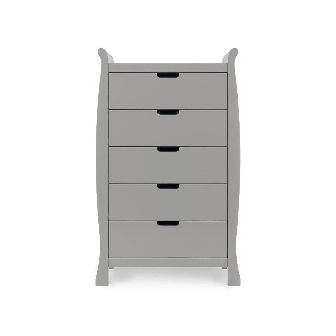 Obaby Stamford Tall Chest Of Drawers - Warm Grey-Changing Units- | Natural Baby Shower