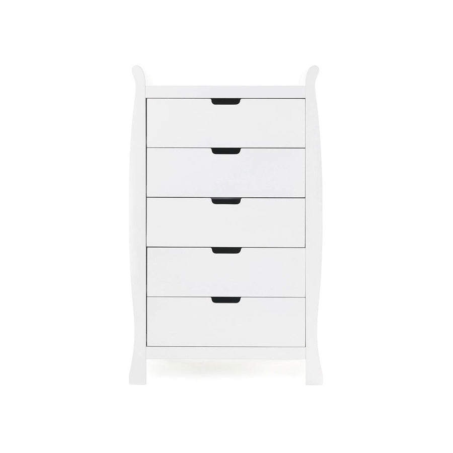 Obaby Stamford Tall Chest Of Drawers - White-Changing Units- | Natural Baby Shower