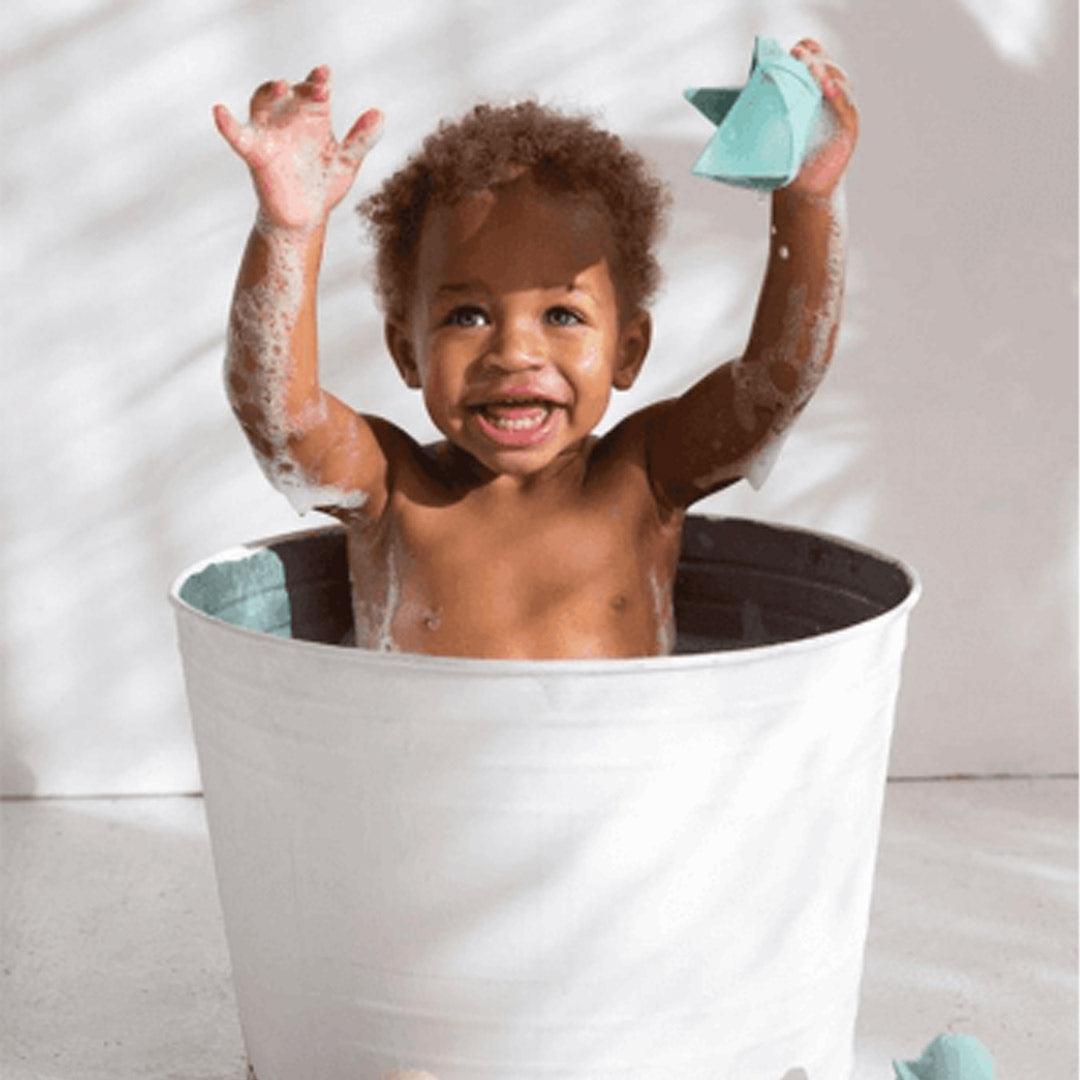 Oli&Carol Origami Boat Mint Teether Natural Baby Shower