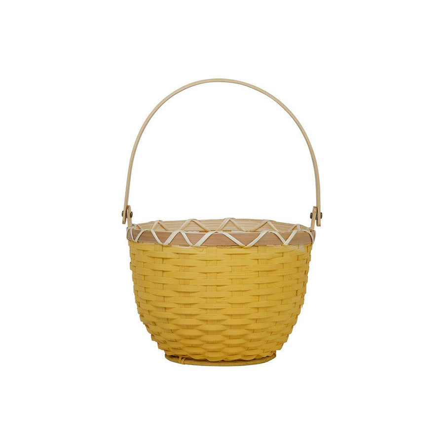 Olli Ella Blossom Basket - Mustard-Storage-Mustard-Small | Natural Baby Shower