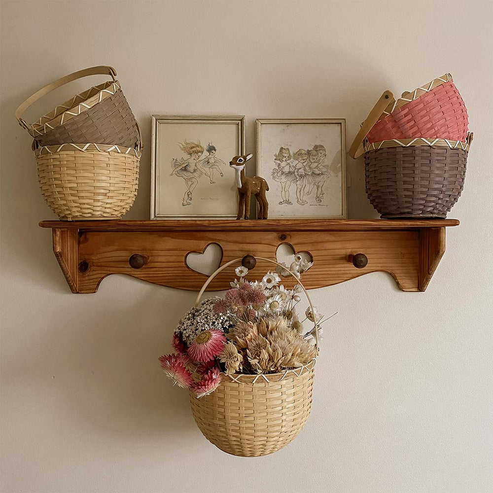 Olli Ella Blossom Basket - Nude-Storage-Nude-Small | Natural Baby Shower