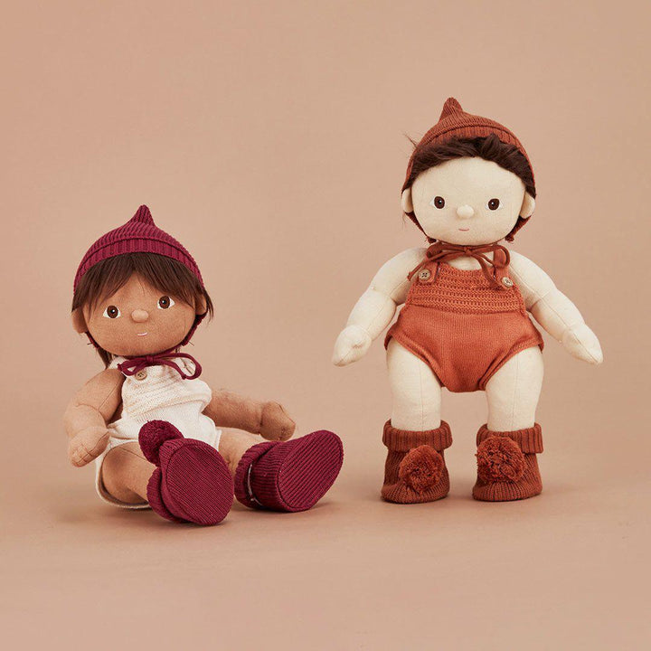 Olli Ella Dinkum Doll Knit Set - Plum-Dolls Accessories- | Natural Baby Shower