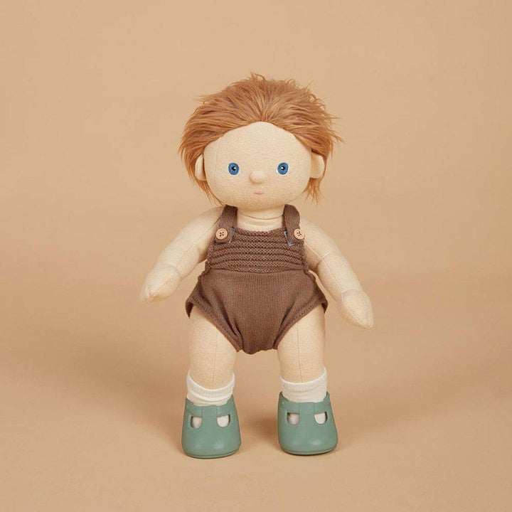 Olli Ella Dinkum Doll Shoes - Basil Green-Dolls Accessories- | Natural Baby Shower