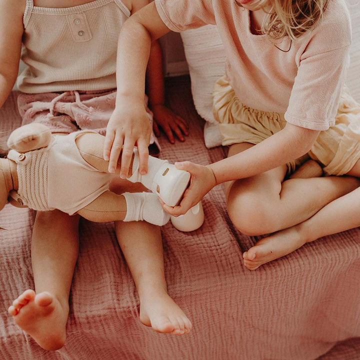 Olli Ella Dinkum Doll Shoes - Cream-Dolls Accessories- | Natural Baby Shower
