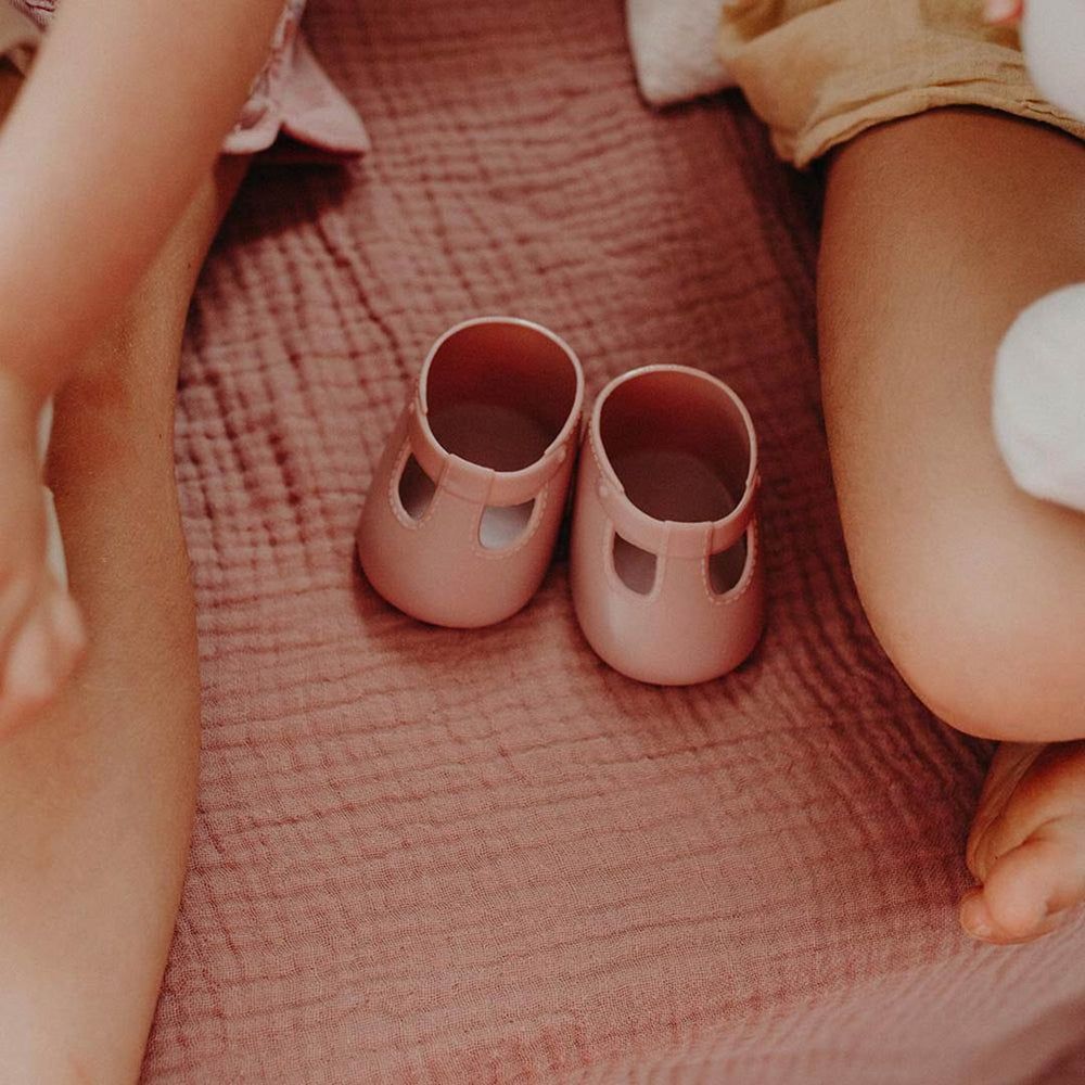 Olli Ella Dinkum Doll Shoes - Mallow Pink-Dolls Accessories- | Natural Baby Shower