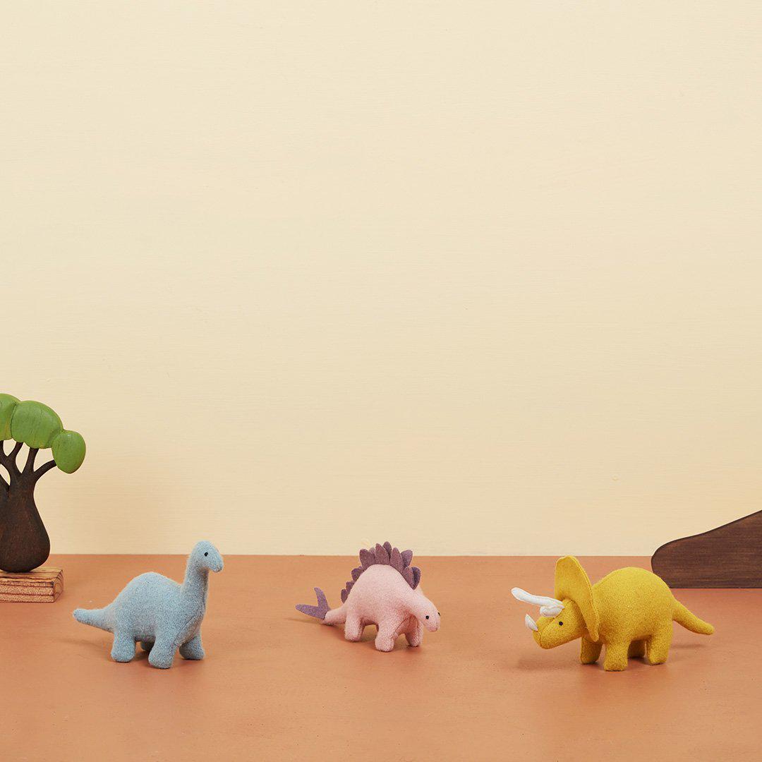 Olli Ella Holdie Folk Set - Dinosaurs-Soft Toys-Dinosaurs- | Natural Baby Shower