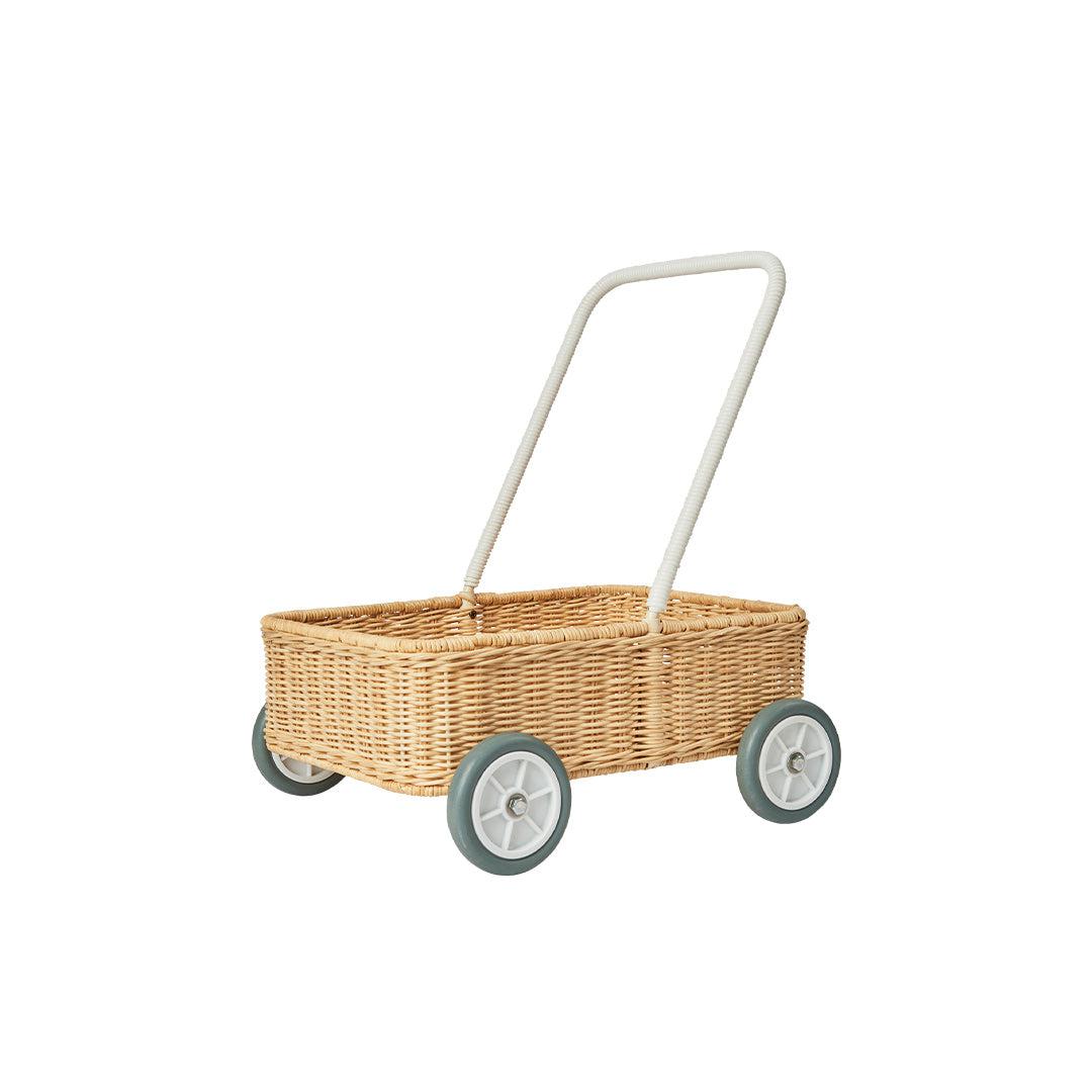 Olli Ella Rattan Wamble Walker - Straw-Storage-Straw- | Natural Baby Shower