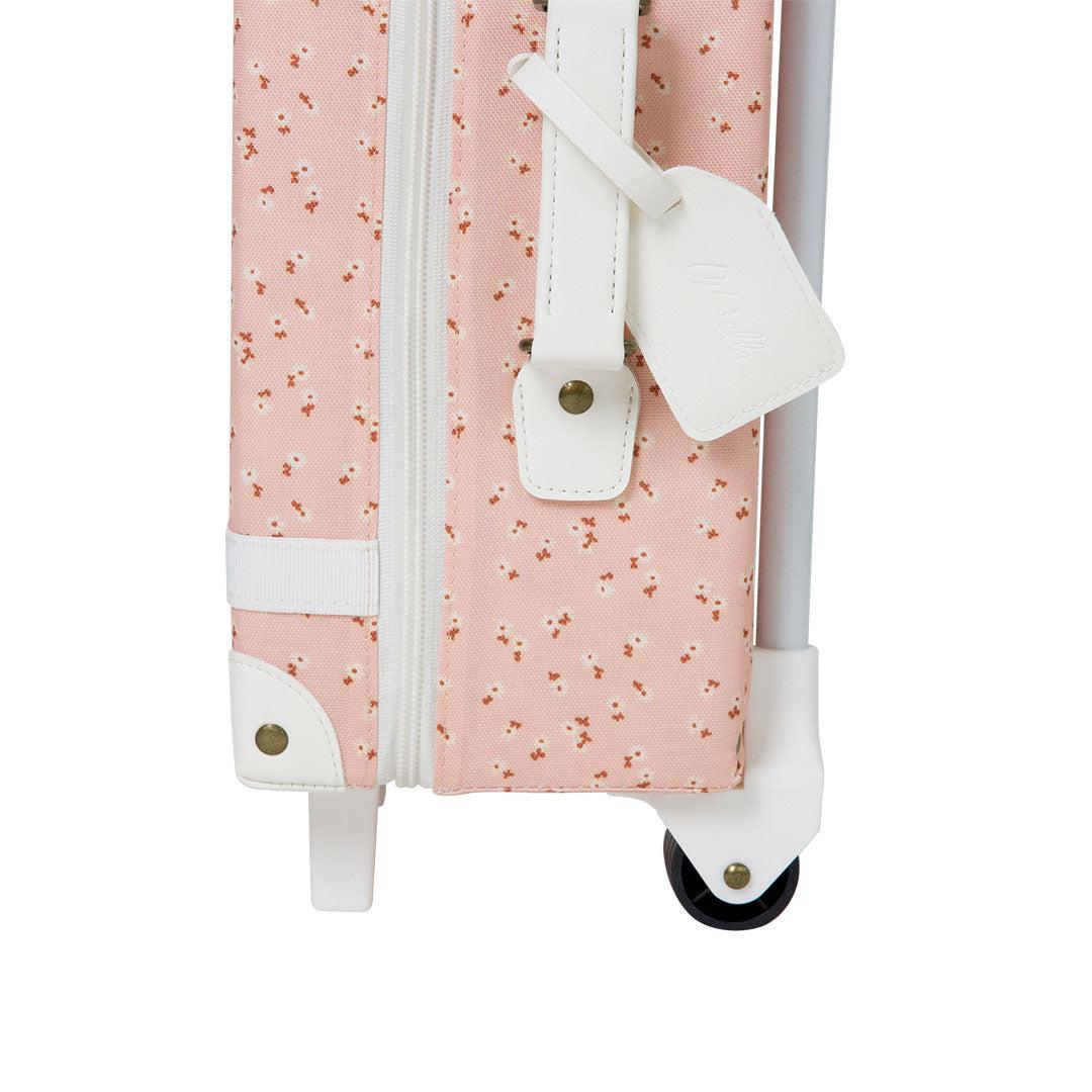 Olli Ella See-Ya Suitcase - Pink Daisies-Storage-Pink Daisies- | Natural Baby Shower