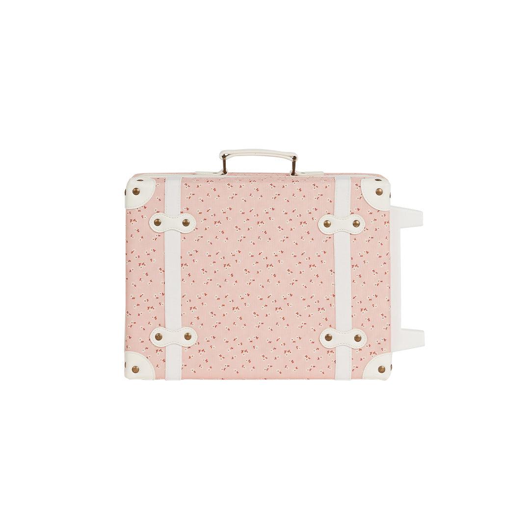 Olli Ella See-Ya Suitcase - Pink Daisies-Storage-Pink Daisies- | Natural Baby Shower
