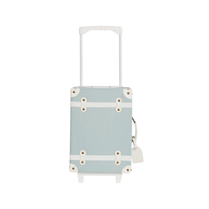 Olli Ella See-Ya Suitcase - Steel Blue-Storage-Steel Blue- | Natural Baby Shower