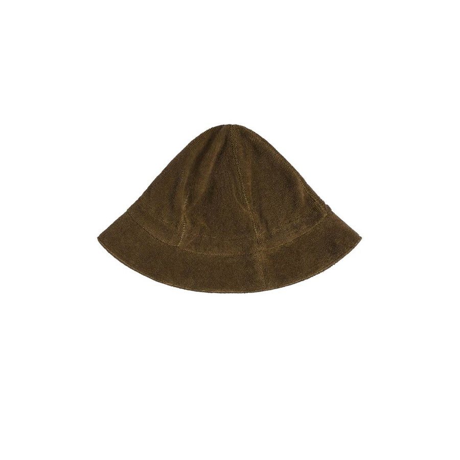 Organic Zoo Terry Sun Hat - Olive-Hats-Olive-0-12m | Natural Baby Shower