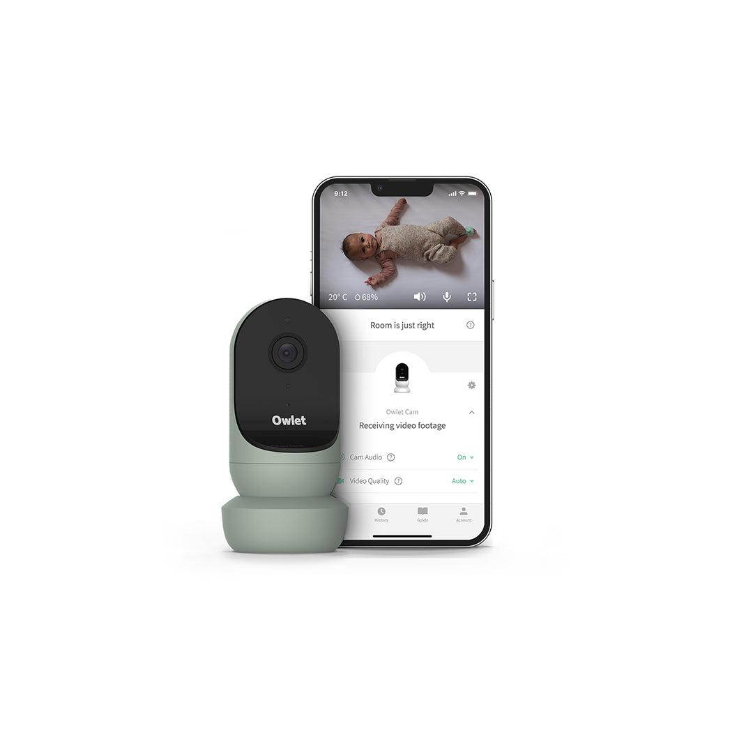 Owlet Monitor Duo - Smart Sock 3 + Cam 2 - Sleepy Sage-Baby Monitors- | Natural Baby Shower
