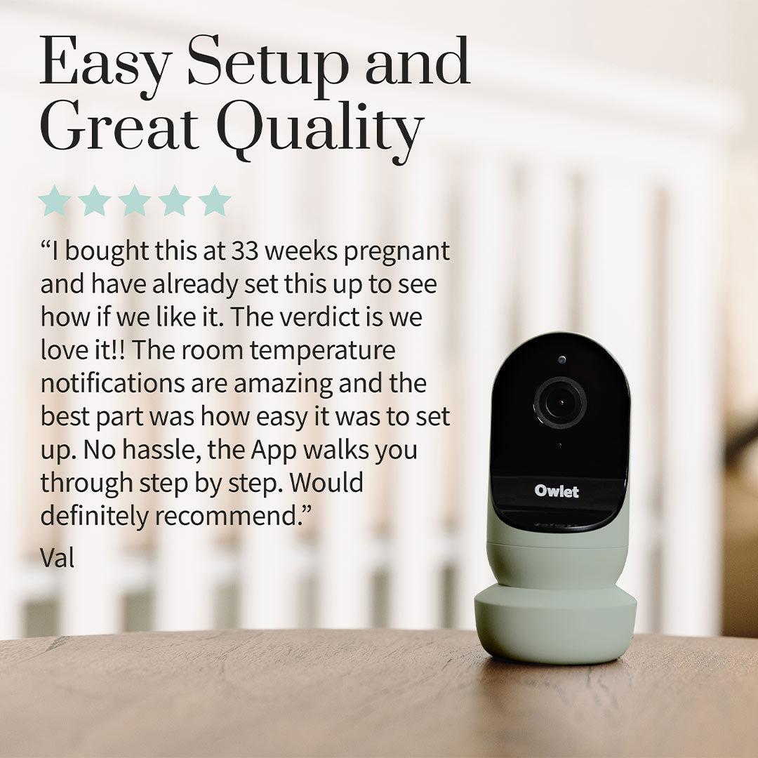 Owlet Monitor Duo - Smart Sock 3 + Cam 2 - Sleepy Sage-Baby Monitors- | Natural Baby Shower