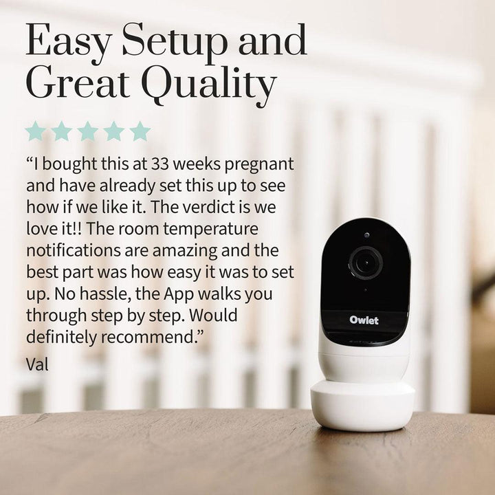 Owlet Cam 2 - White-Baby Monitors- | Natural Baby Shower