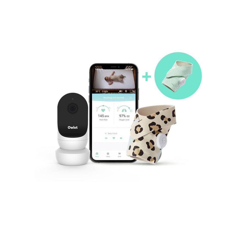 Owlet Monitor Duo Bundle - Smart Sock 3 + Cam 2 - Wild Child-Baby Monitors- | Natural Baby Shower