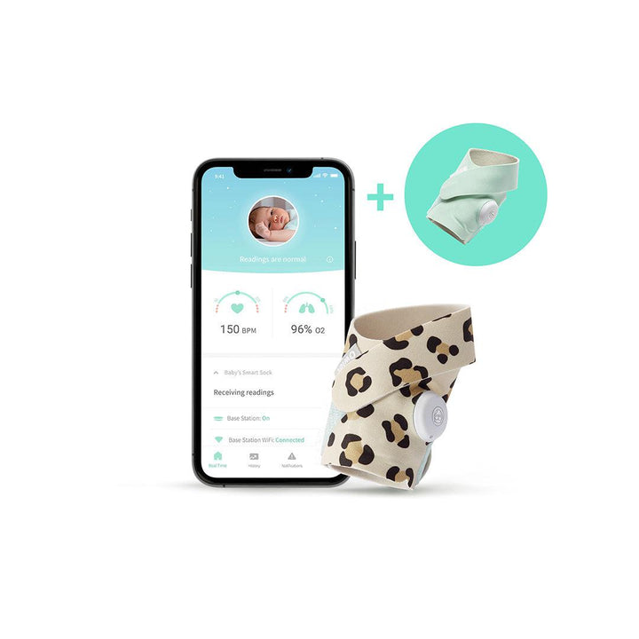 Owlet Smart Sock 3 Bundle - Wild Child + Mint-Baby Monitors- | Natural Baby Shower