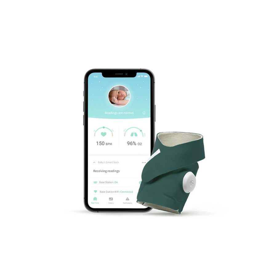 Owlet Smart Sock 3 - Deep Sea Green-Baby Monitors- | Natural Baby Shower