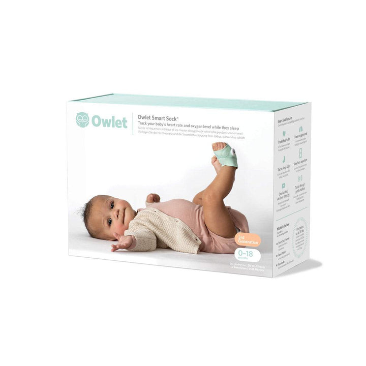Owlet Smart Sock 3 - Mint-Baby Monitors- | Natural Baby Shower