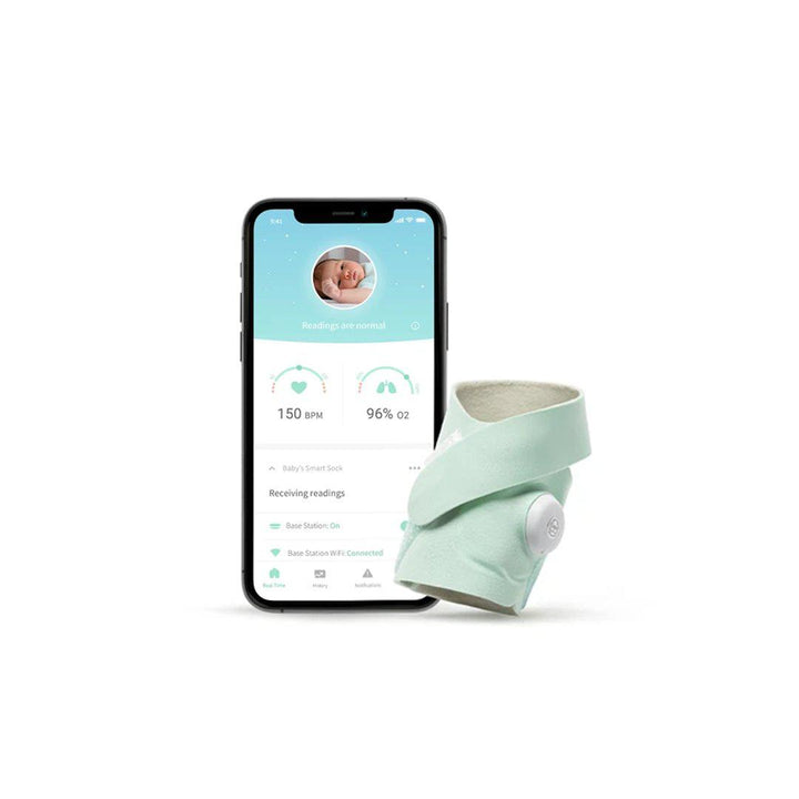 Owlet Smart Sock 3 - Mint-Baby Monitors- | Natural Baby Shower