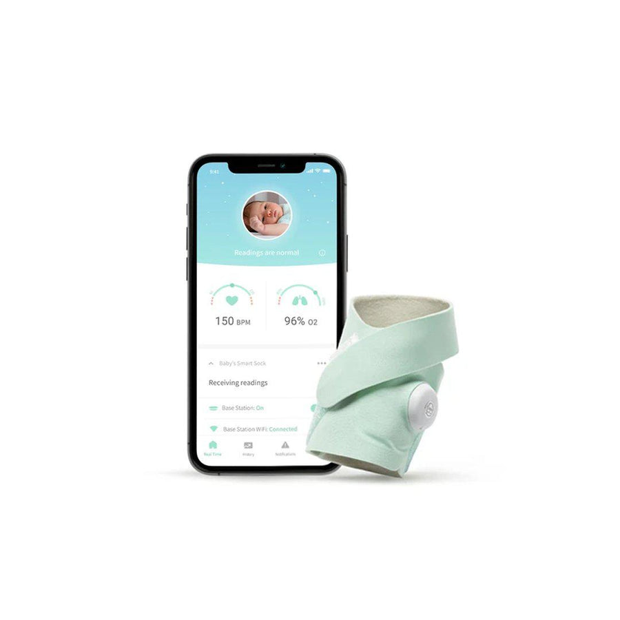 Owlet Smart Sock 3 - Mint-Baby Monitors- | Natural Baby Shower