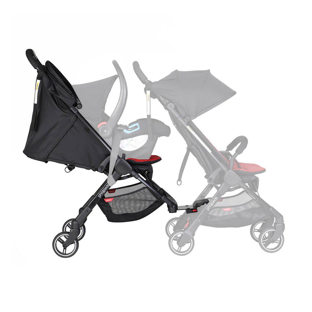 Phil & Teds Go Double Kit + Liner - Sky-Stroller Frames- | Natural Baby Shower