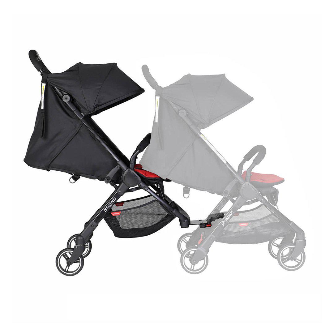 Phil & Teds Go Double Kit + Liner - Sky-Stroller Frames- | Natural Baby Shower