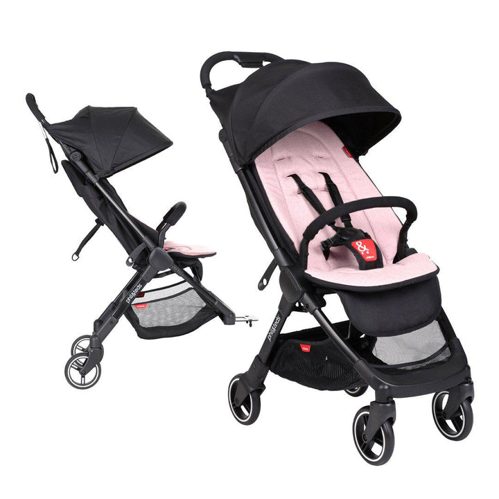 Phil & Teds Go Double Kit + Liner - Blush-Stroller Frames- | Natural Baby Shower