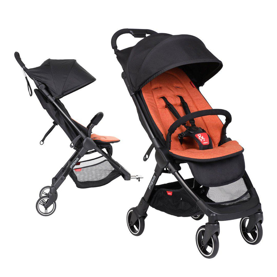 Phil & Teds Go Pushchair + Double Kit - Rust-Stroller Bundles- | Natural Baby Shower