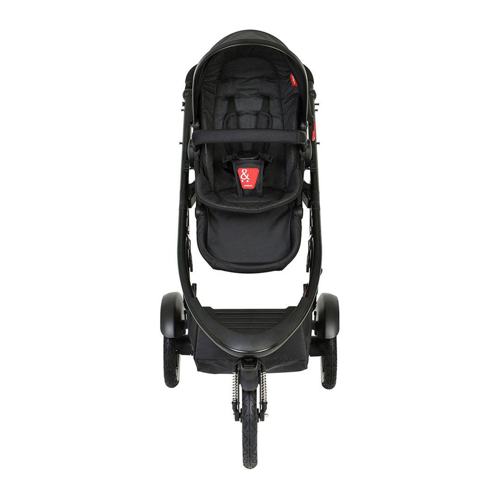 Outlet - Phil & Teds Sport Verso Pushchair - Black-Strollers- | Natural Baby Shower