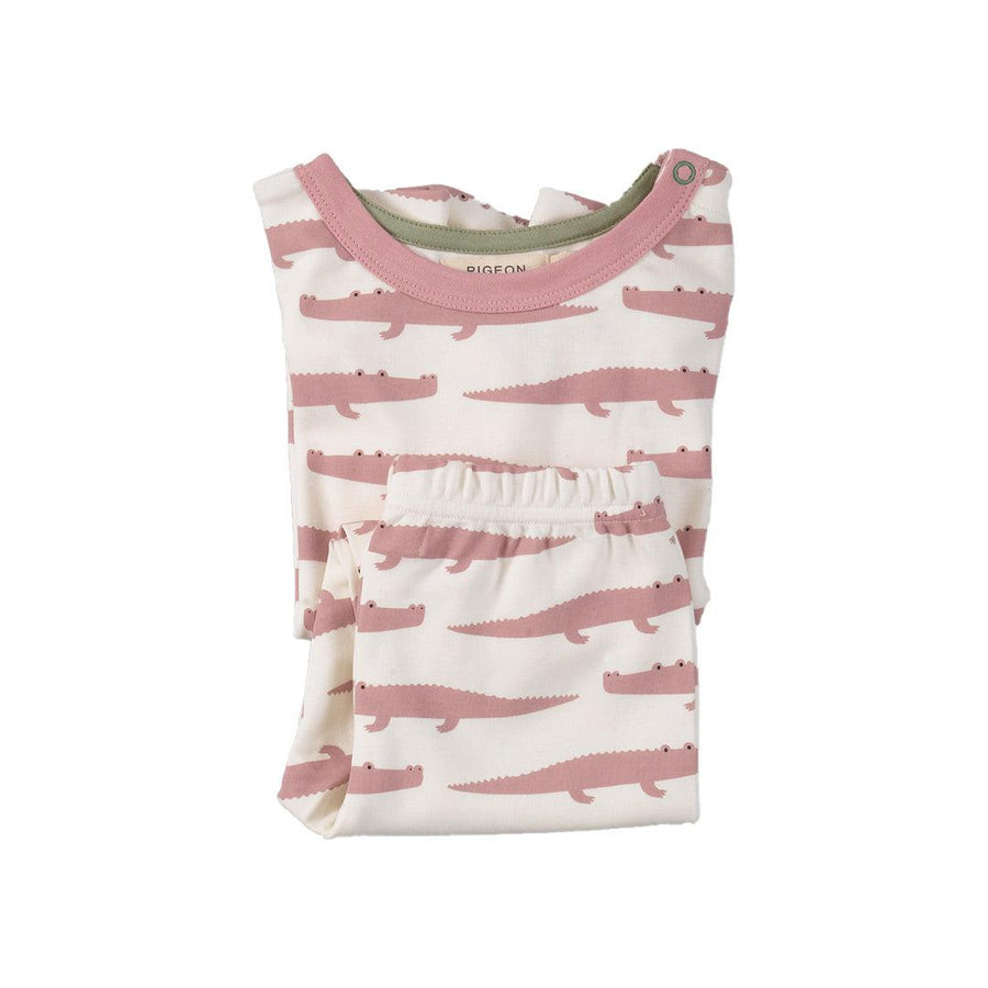 Pigeon Organics Short Pyjamas - Crocs - Pink-Pyjamas-Crocs - Pink-1-2y | Natural Baby Shower