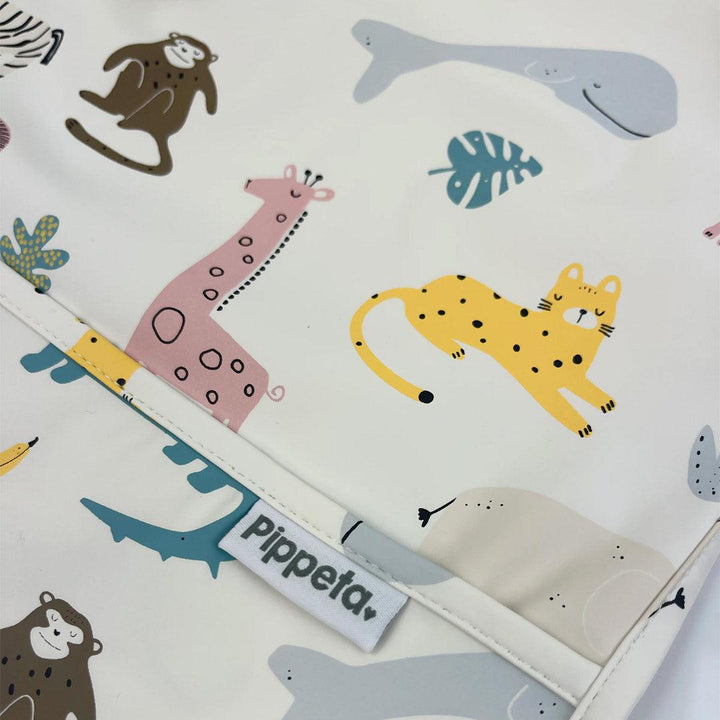 Pippeta Waterproof Cape Sleeved Bib - Safari-Bibs-Safari- | Natural Baby Shower