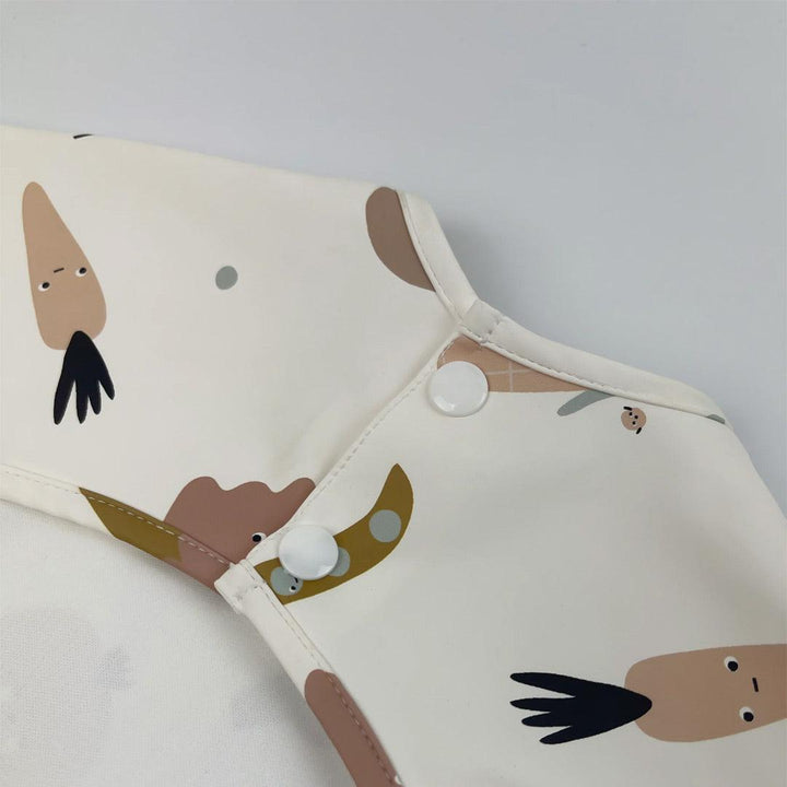 Pippeta Waterproof Cape Sleeved Bib - Veg Patch-Bibs-Veg Patch- | Natural Baby Shower