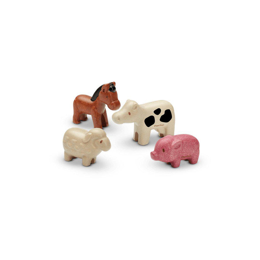 Plan Toys Animals Set - Farm Animals-Role Play-Farm Animals- | Natural Baby Shower