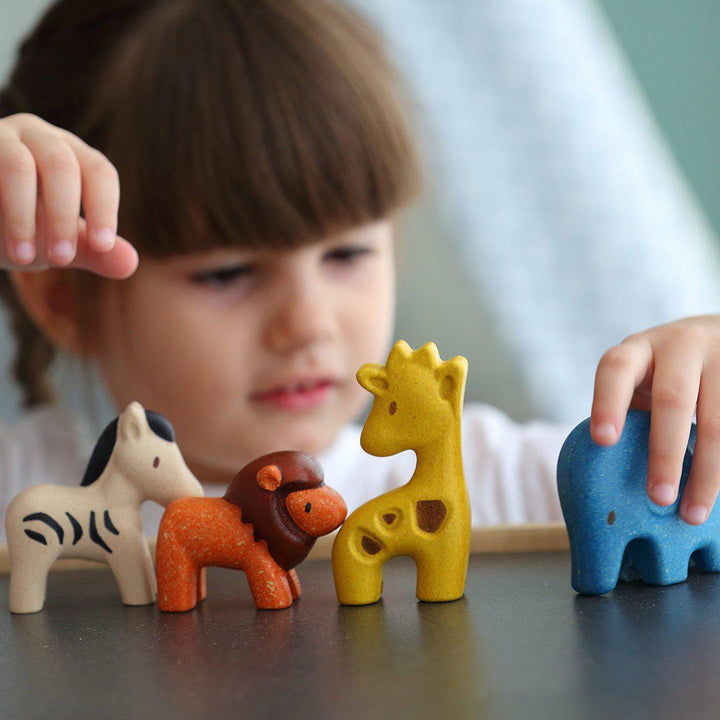 Plan Toys Animals Set - Wild Animals-Role Play-Wild Animals- | Natural Baby Shower