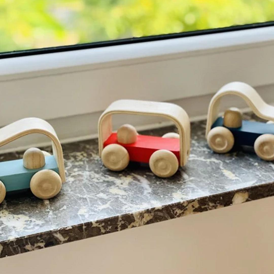 Plan Toys Vroom Bus - Red-Push-Alongs- | Natural Baby Shower