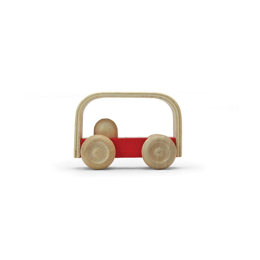 Plan Toys Vroom Bus - Red-Push-Alongs- | Natural Baby Shower